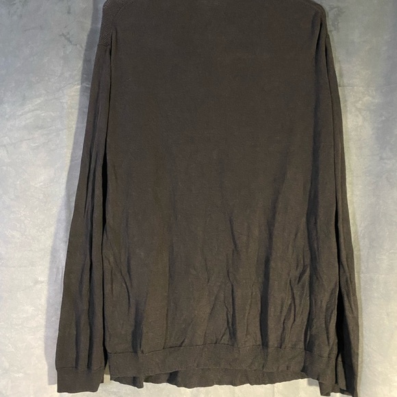 PIERRE CARDIN Men's Grey Knit Jumper 3/4 Zip Sz L Pullover Sweater - Picture 2 of 6